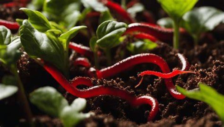 Can worms live in potted plants?