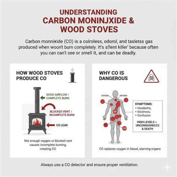 Can you get carbon monoxide poisoning from a wood burning fireplace?