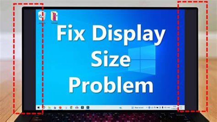 How do I fix my monitor screen size?