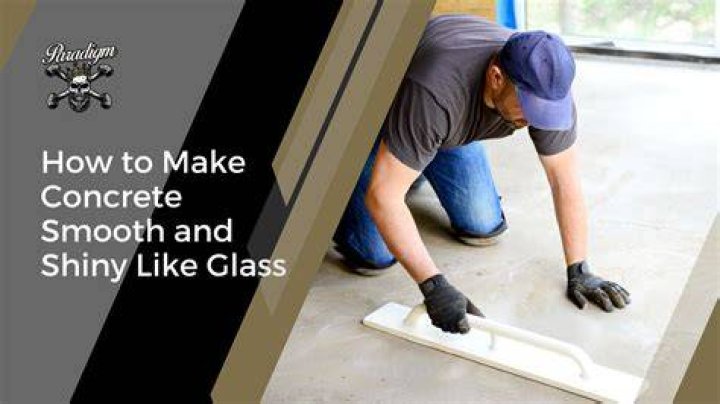 How do I get a smooth finish on concrete?
