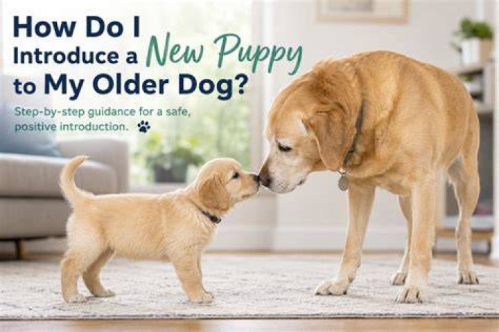 How do you introduce an older dog to a puppy?