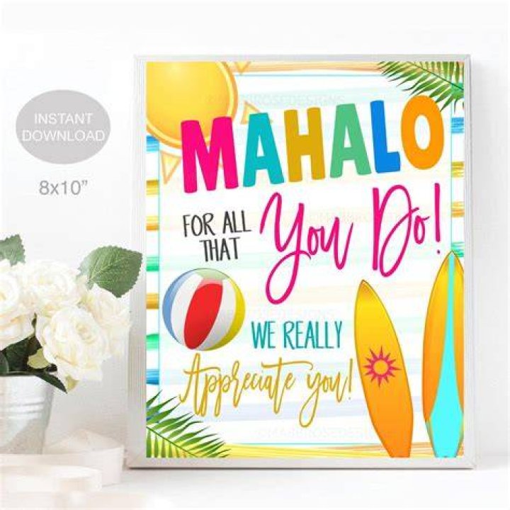 How do you respond to Mahalo?