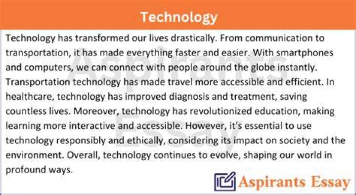 How technology affect our life paragraph?