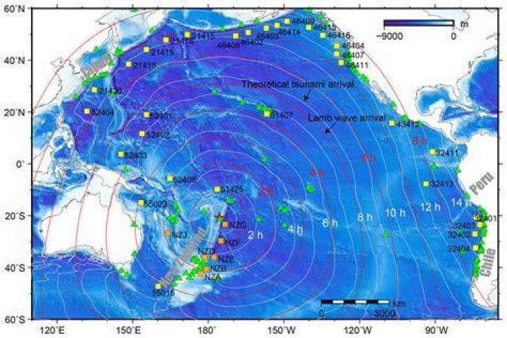 Was there a tsunami in 2022?