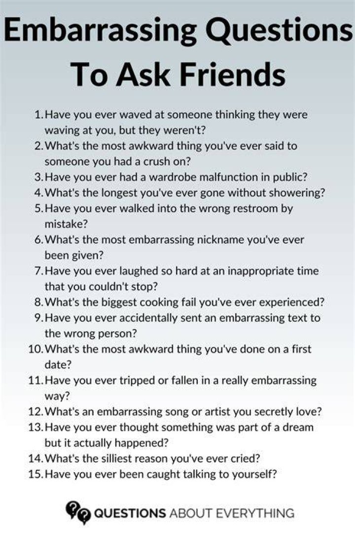What's the most awkward question to ask?