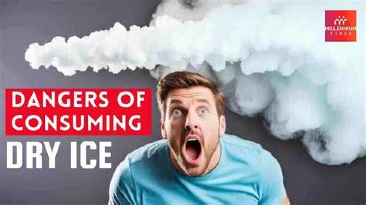 What happens if you ate dry ice?