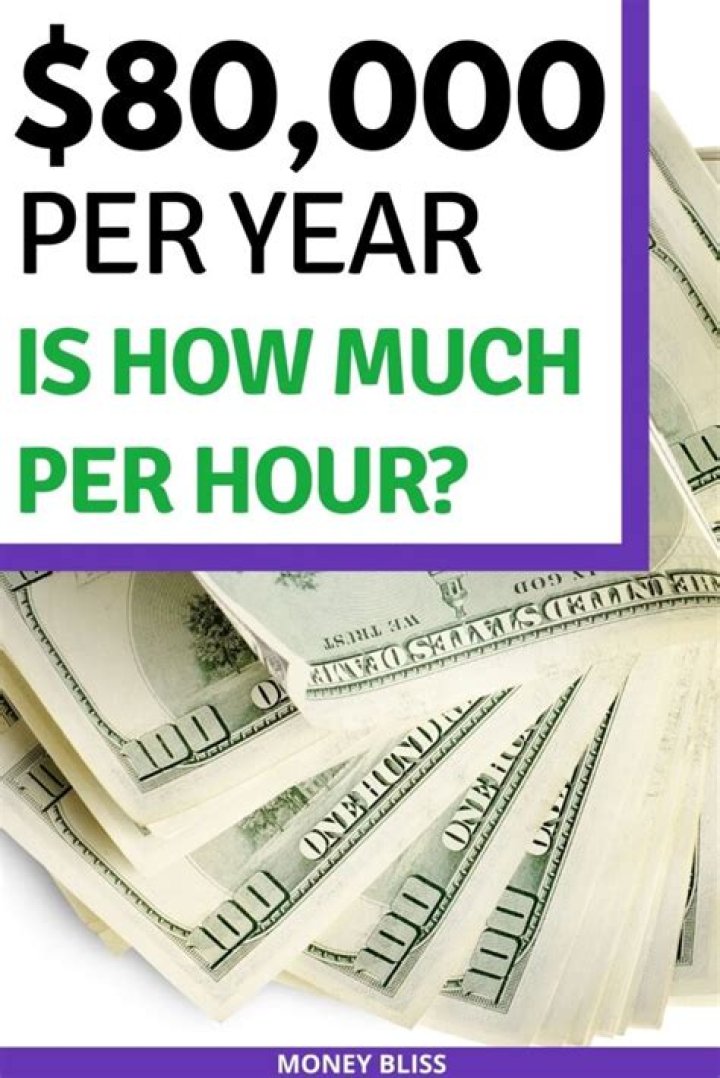 What is 80k a year hourly?
