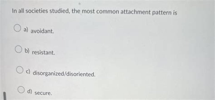 What is the most common attachment pattern?