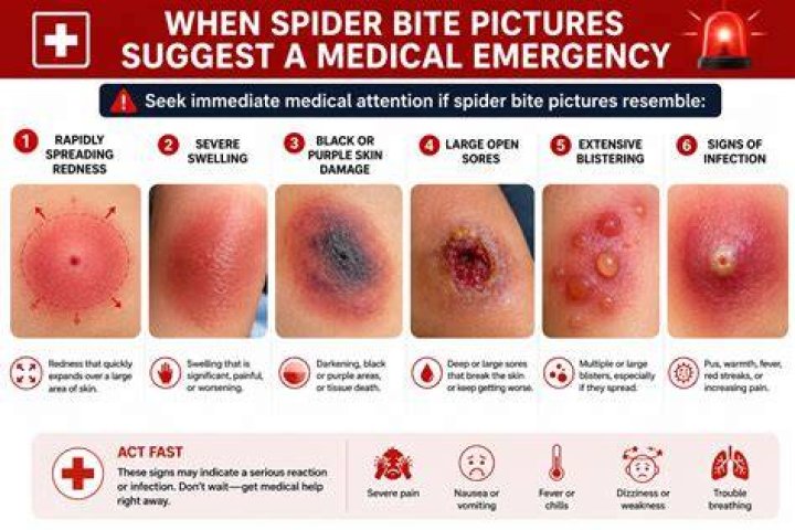 When should you go to the ER for a spider bite?