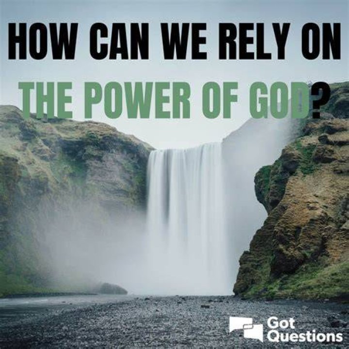 Why must we rely on God?