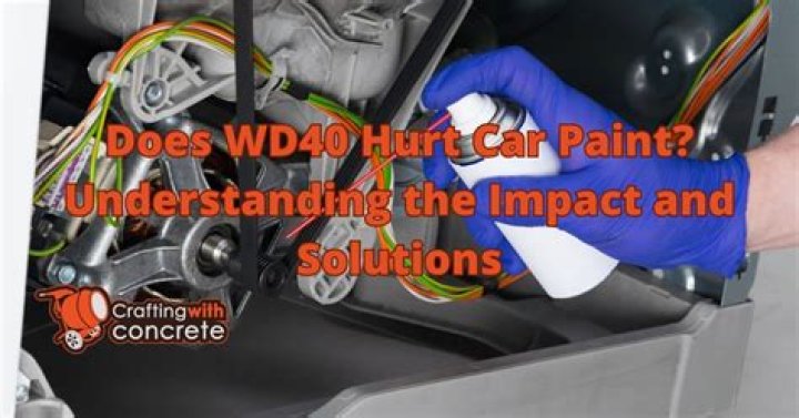 Will wd40 hurt car paint?